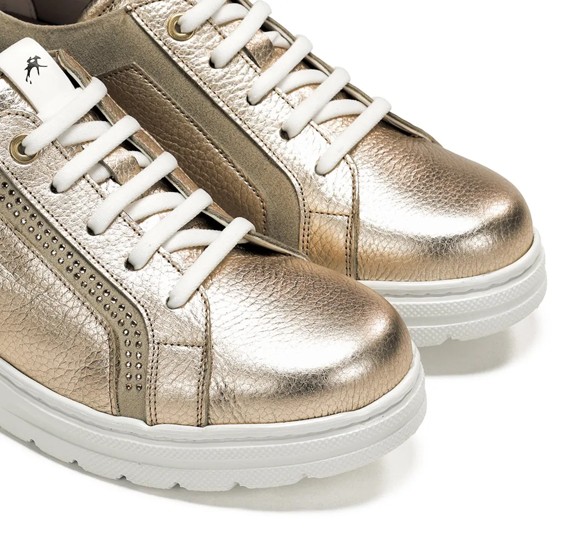 Fluchos Aqua F1997 sneakers donna oro con zeppa