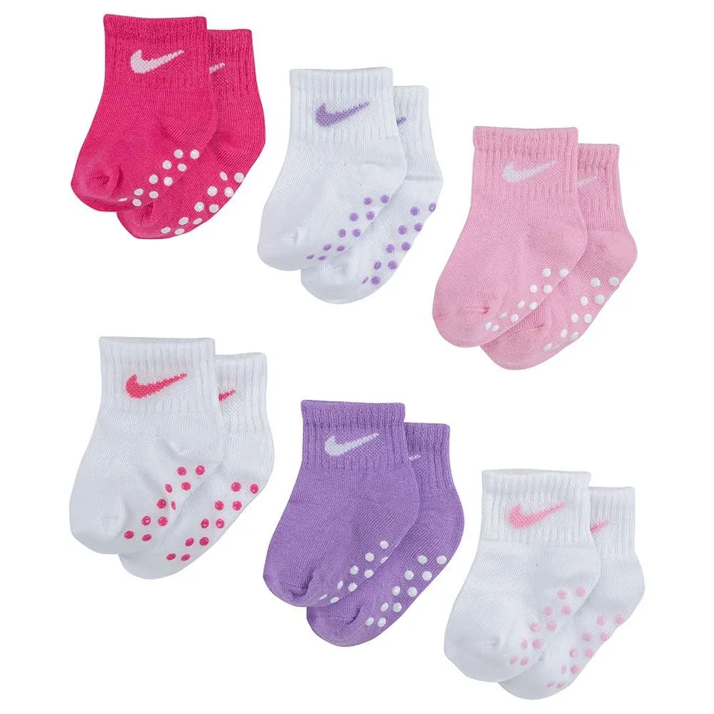 Nike Pop Color calzini bimbi 12-24 mesi 6 paia antiscivolo