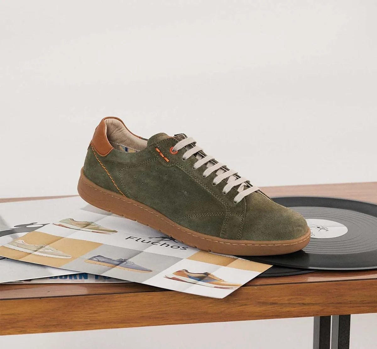 Fluchos Leo F1727 sneaker uomo verde leggera