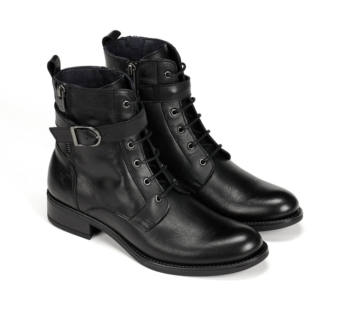 Dorking Chad D9123 stivaletti donna neri tacco basso