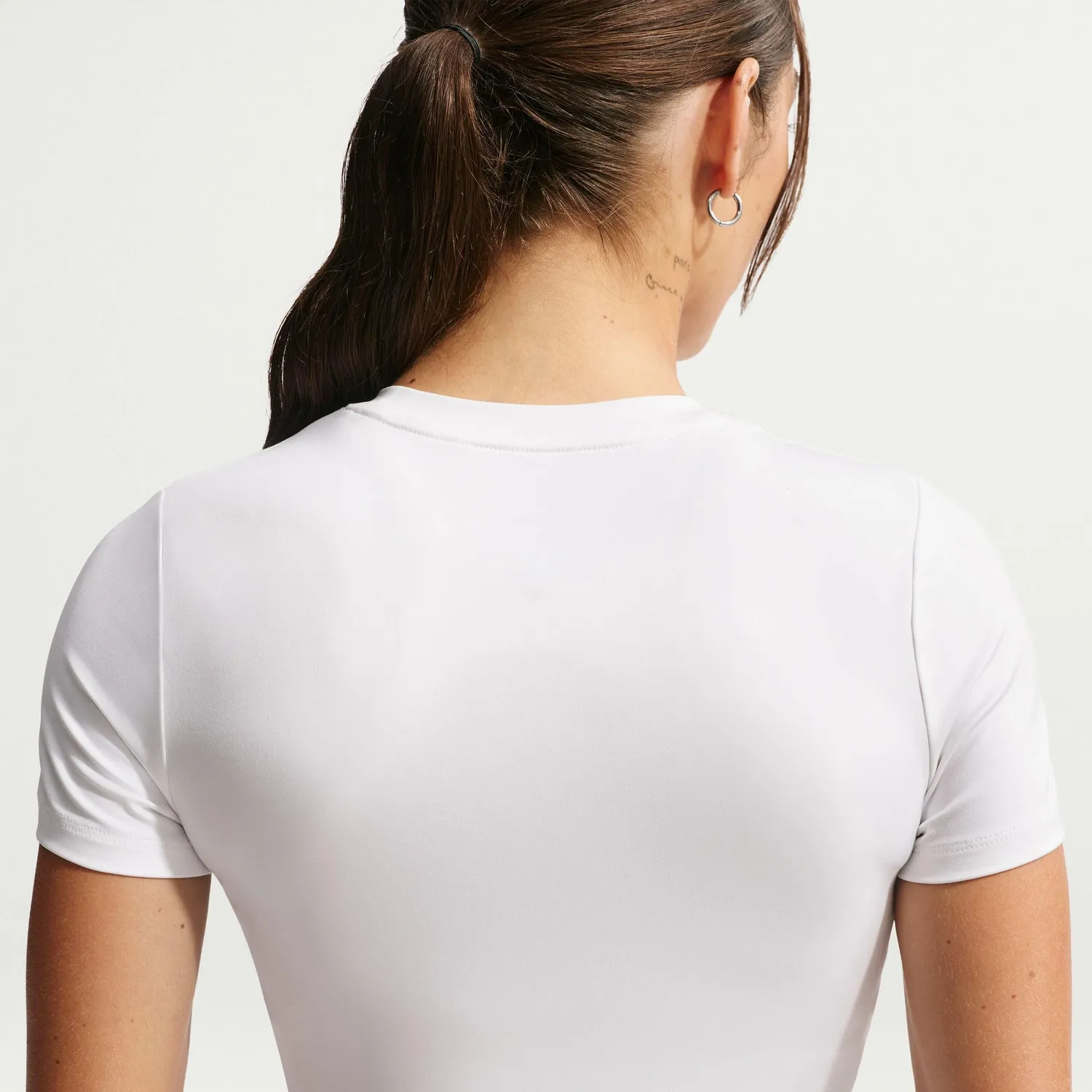 Nike One Fitted maglietta donna Blu Notte aderente