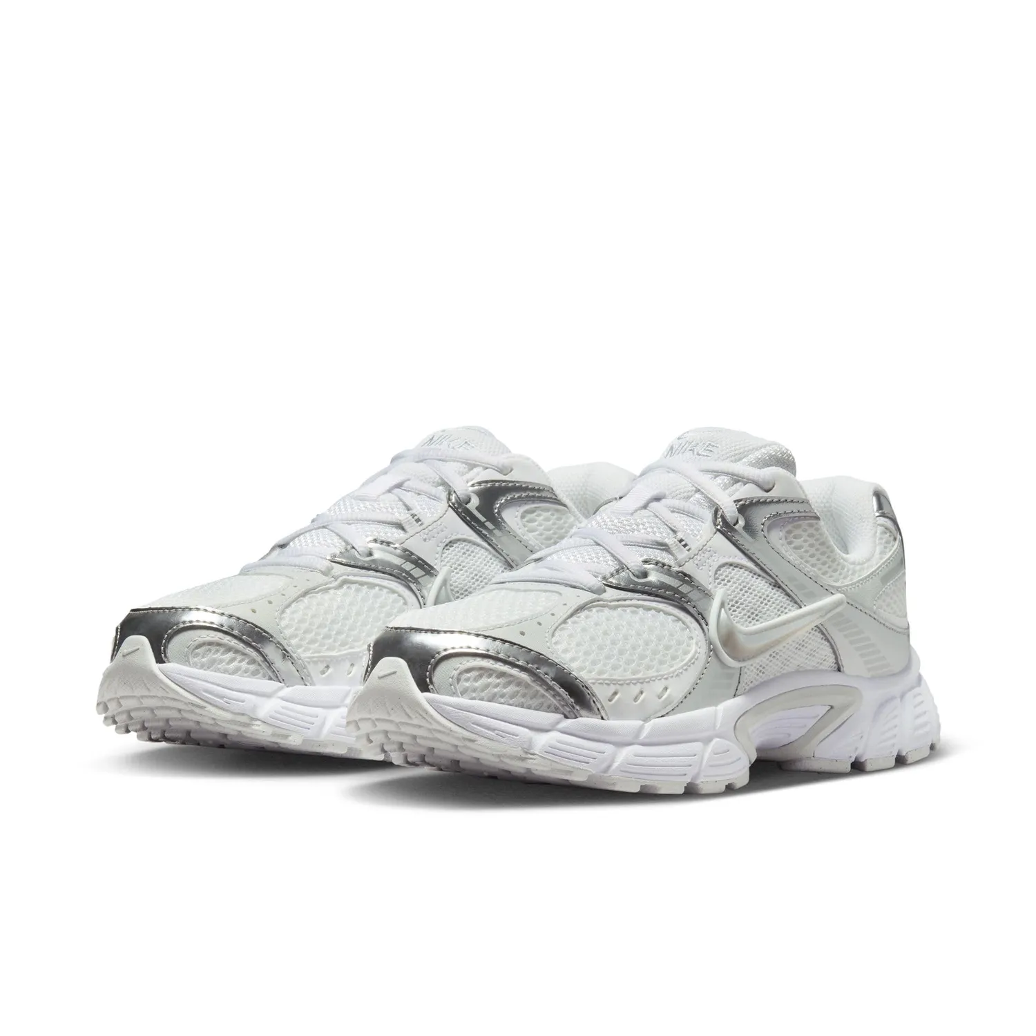 Nike V5 RNR scarpe donna stile Y2K suola spessa argentate
