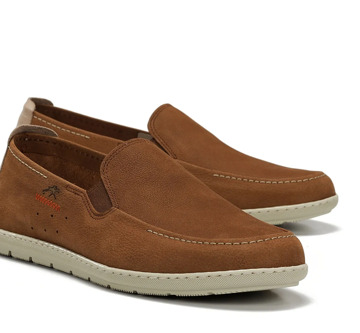 Fluchos Andy F2370 Slip On Uomo Marroni con Fibbia