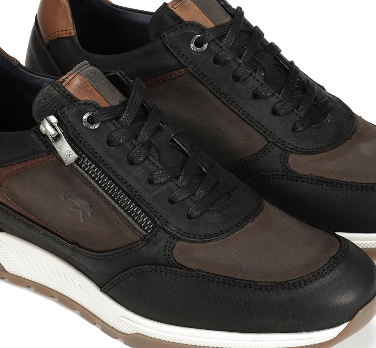 Fluchos Louis F1603 sneakers uomo nero in pelle