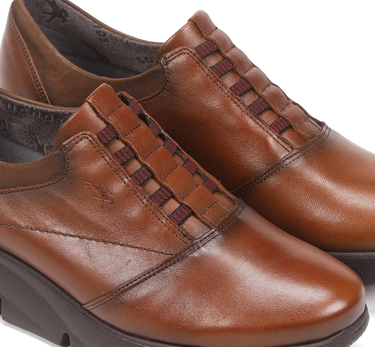 Fluchos Bona F1357 scarpe donna marroni con zeppa