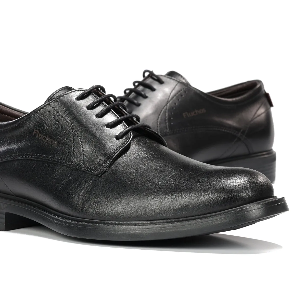 Fluchos Adrien F2493 Scarpa Uomo Nera Elegante