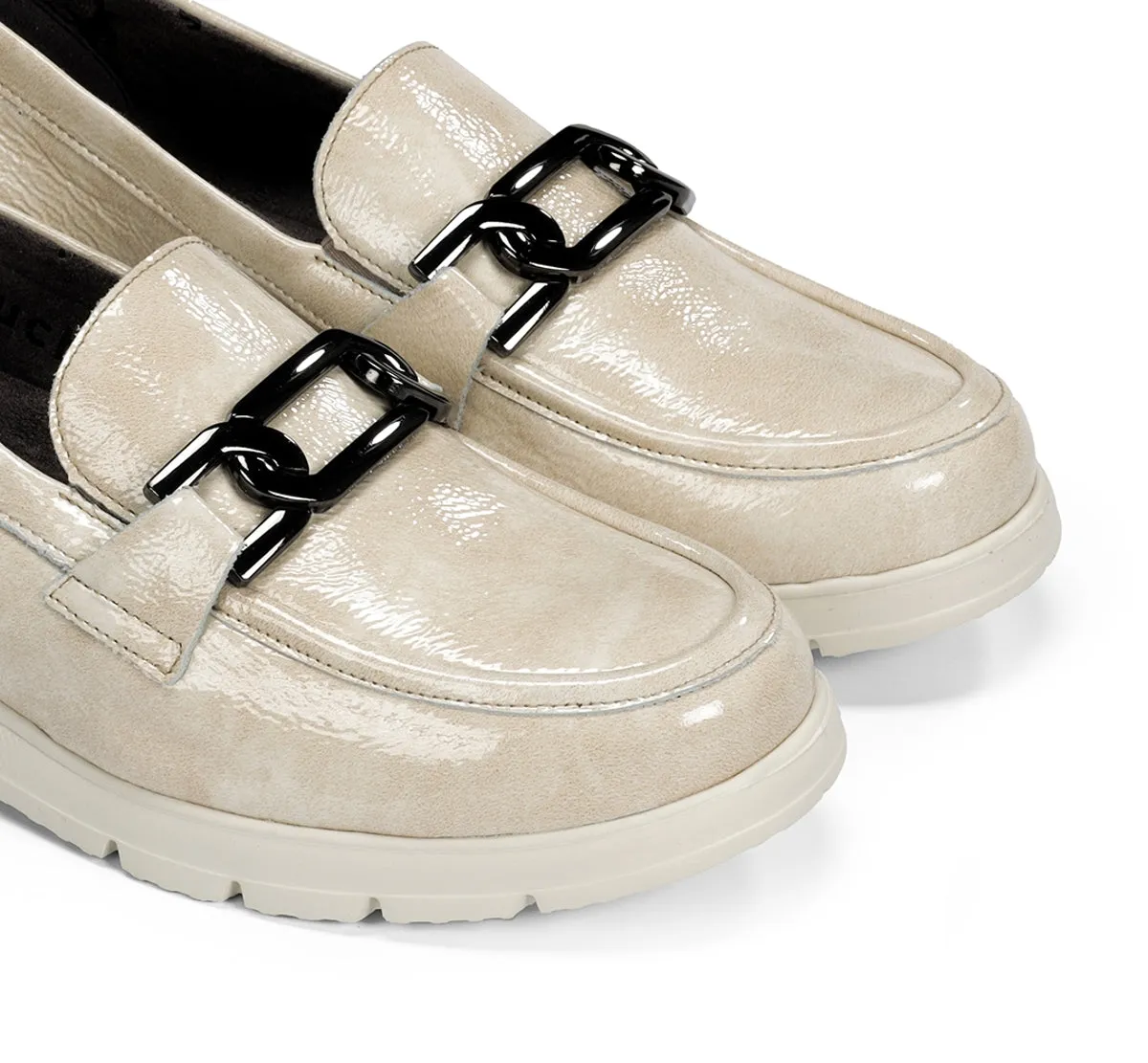 Fluchos Gladis F1794 mocassini donna grigi comfort