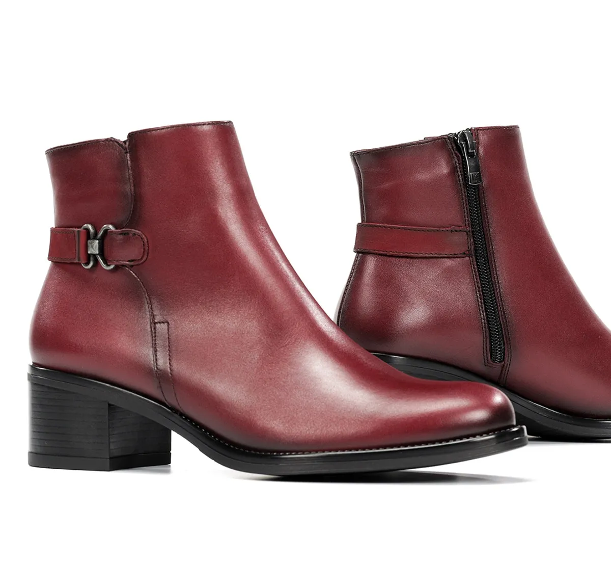 Fluchos Chiara D8966 stivaletti rossi punta sfilata