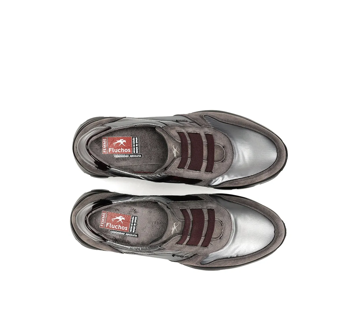 Fluchos Olas F1509 Sneakers Grigie Donna Zeppa