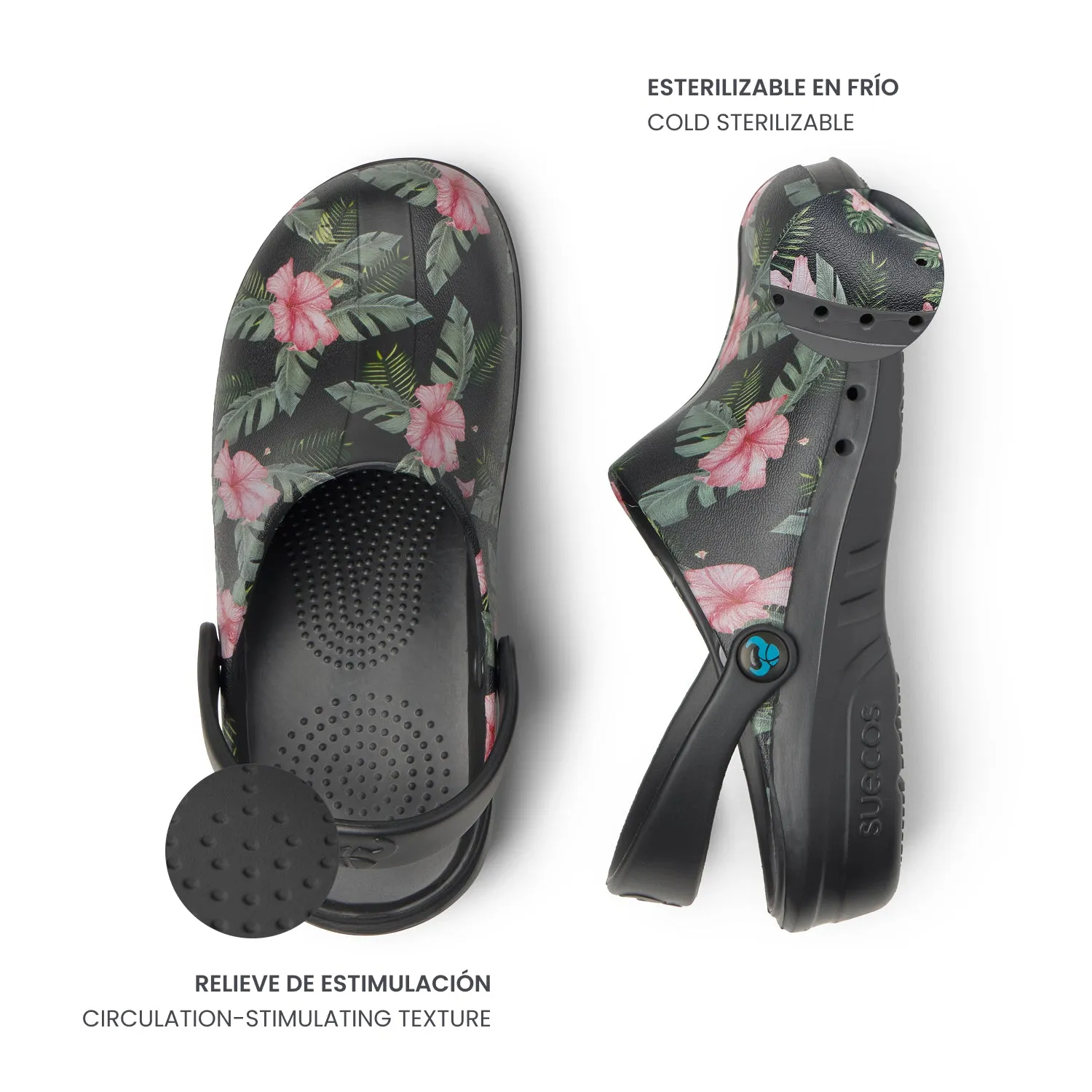 Suecos Oden+ zoccoli sanitari jungle print donna