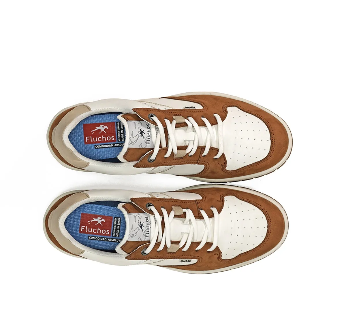 Fluchos Roger F1954 sneakers uomo marroni pelle