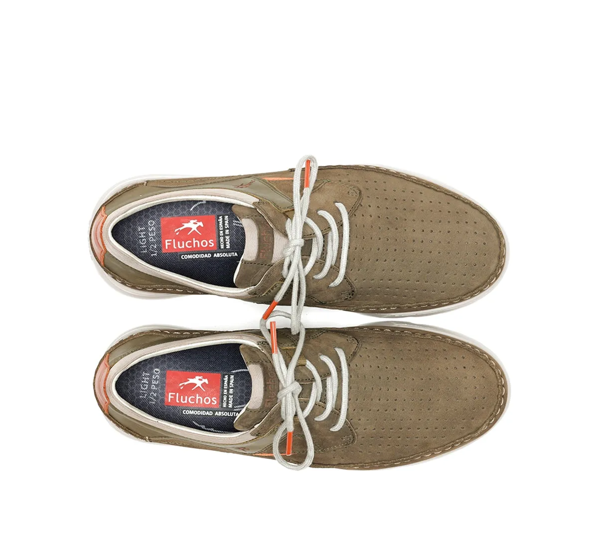 Fluchos Daryl F1455 scarpe uomo marrone classiche