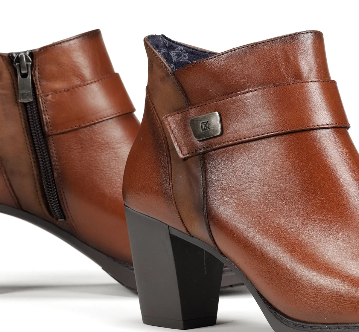 Dorking Evelyn D9111 Stivaletti Donna Marroni Tacco Alto