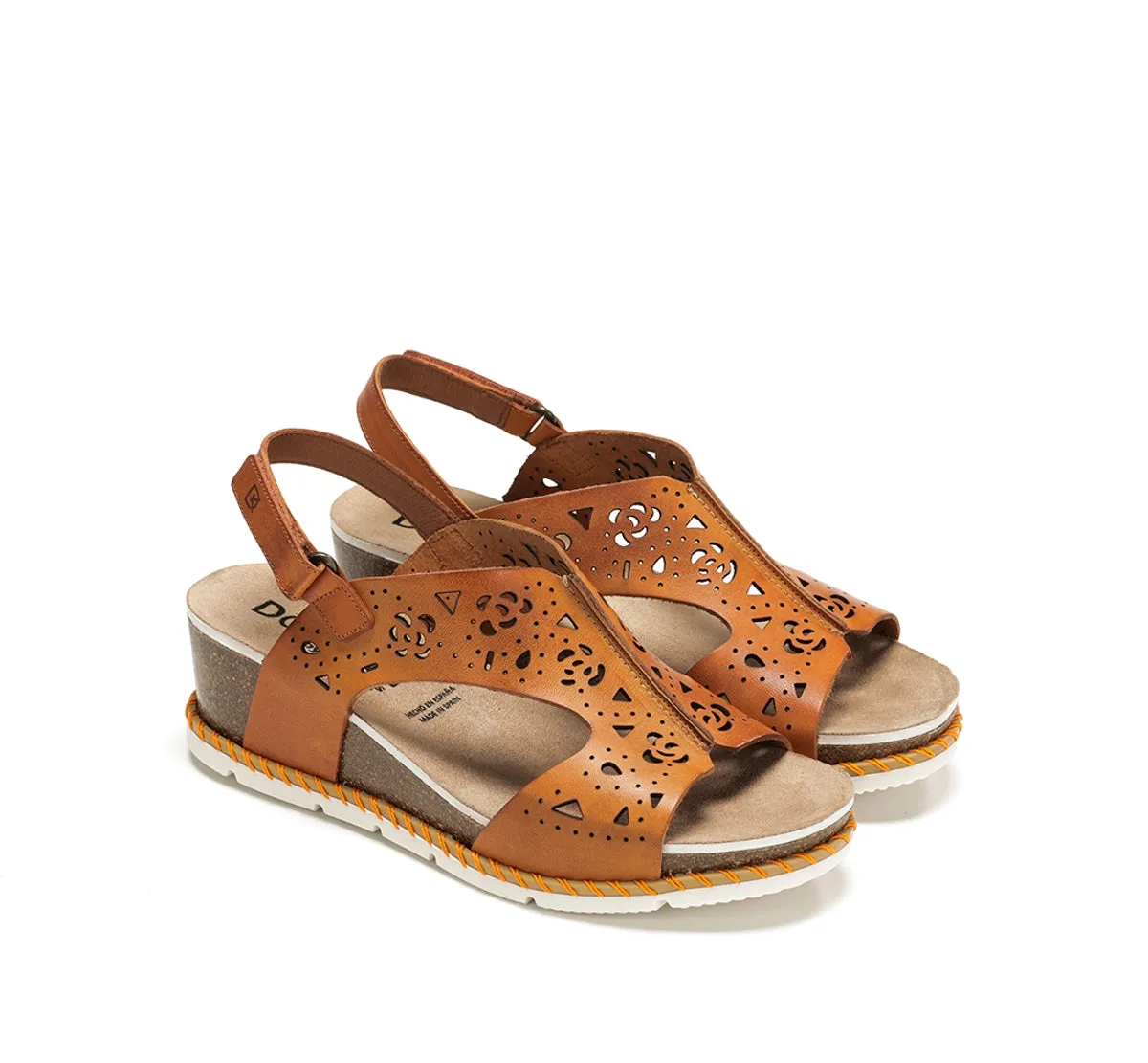Fluchos Gold D9319 sandalo arancione donna