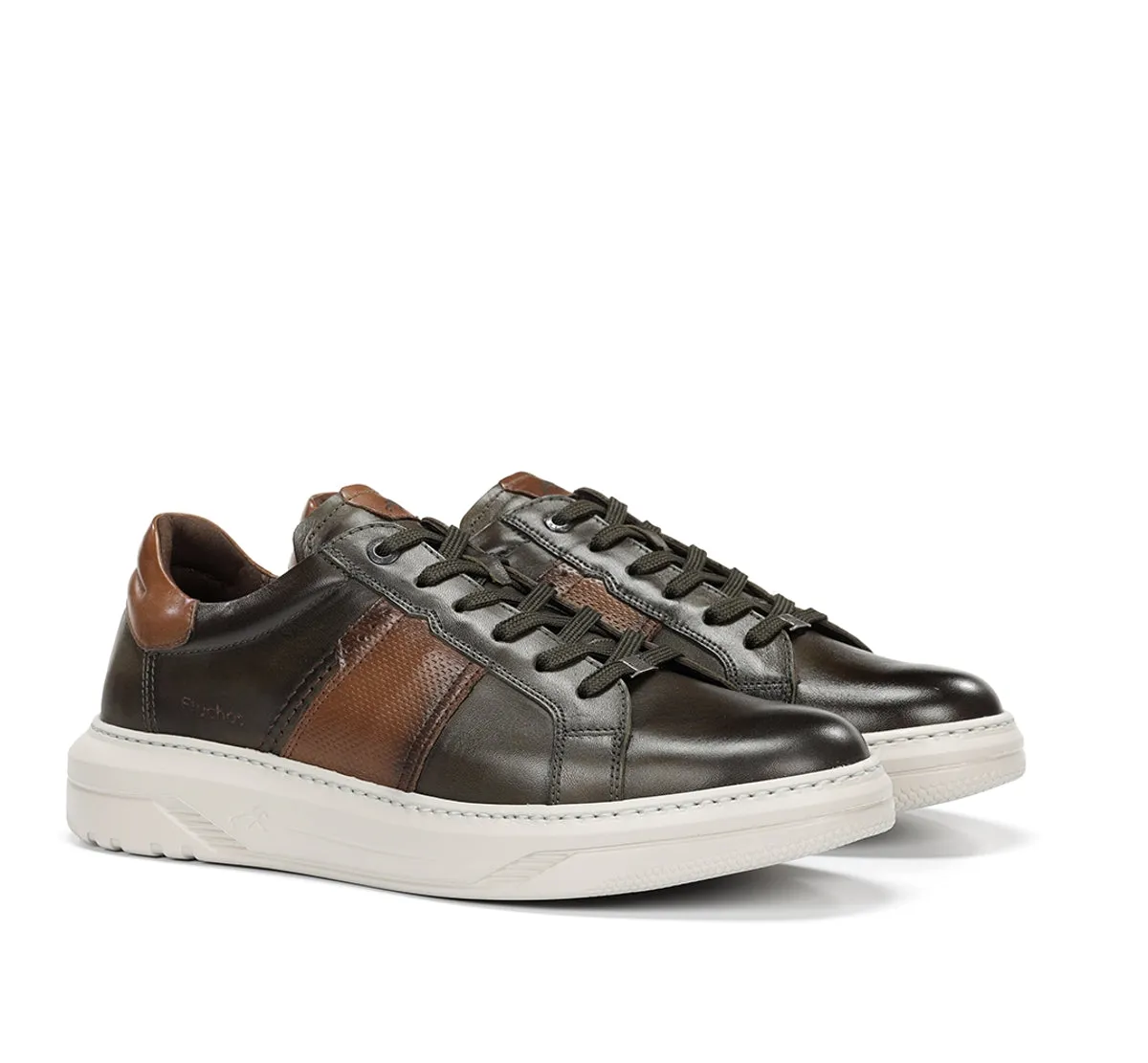 Fluchos Boston F2043 sneakers verdi uomo leggere