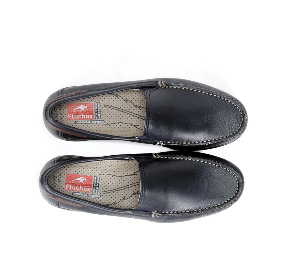 Fluchos Orion 8682 Mocassini Uomo Blu in Pelle