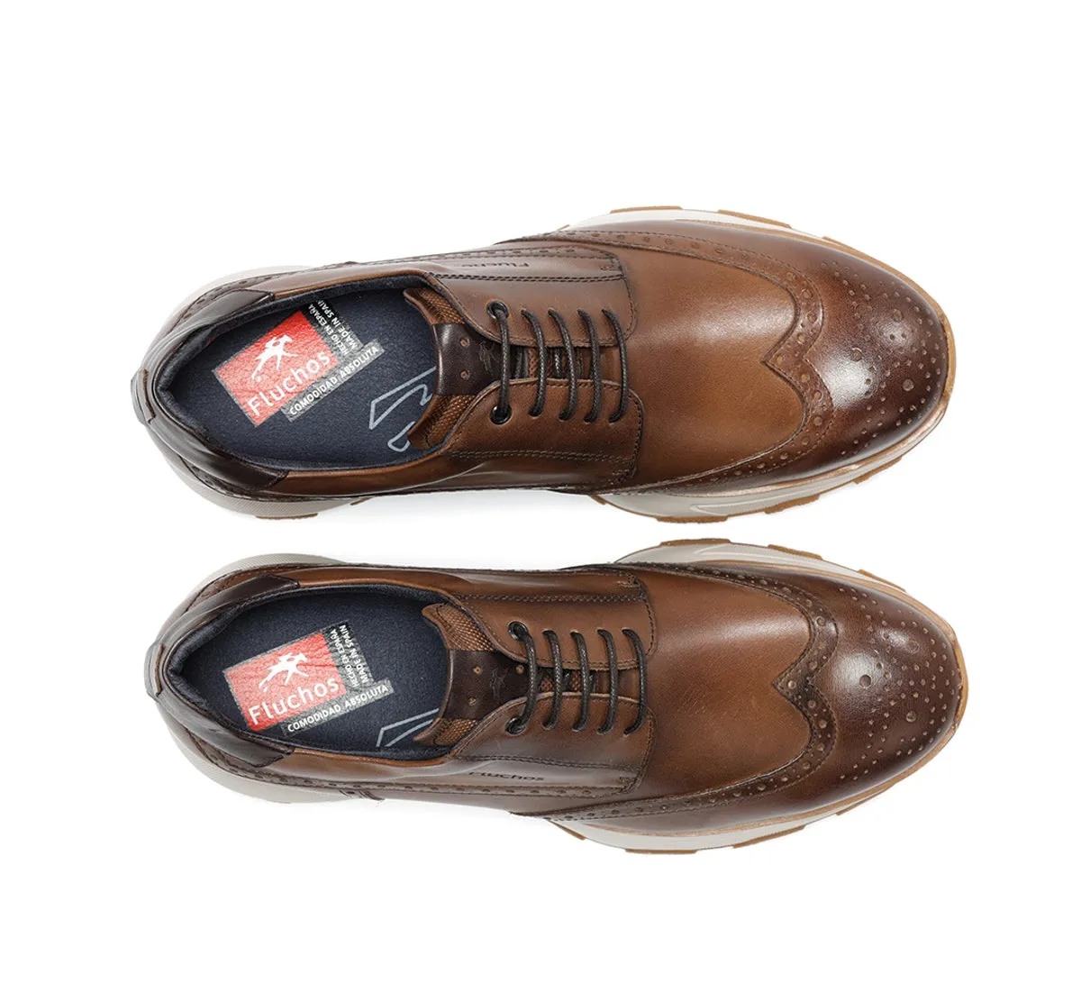 Fluchos Walter F2080 Scarpe Marroni Classiche