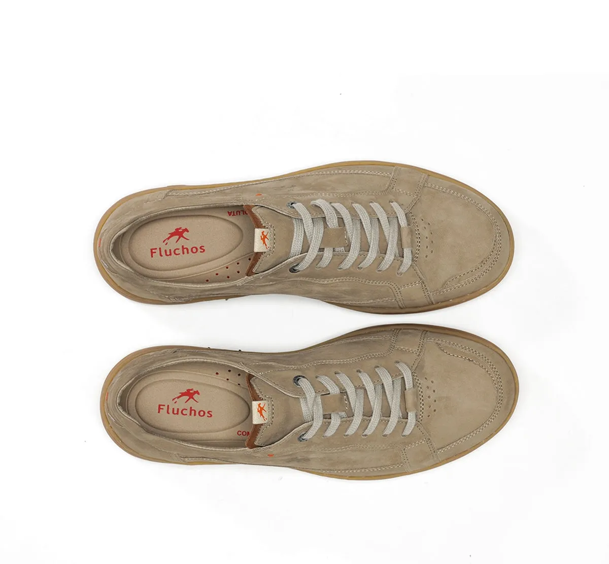 Fluchos Lenox F2220 sneaker uomo tortora pianta larga
