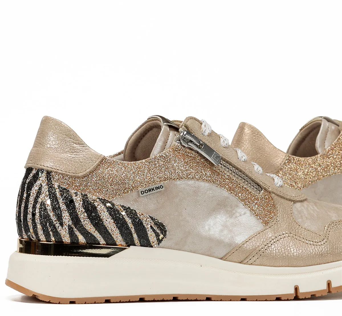 Fluchos Serena D9556 Sneaker Oro Donna Comfort