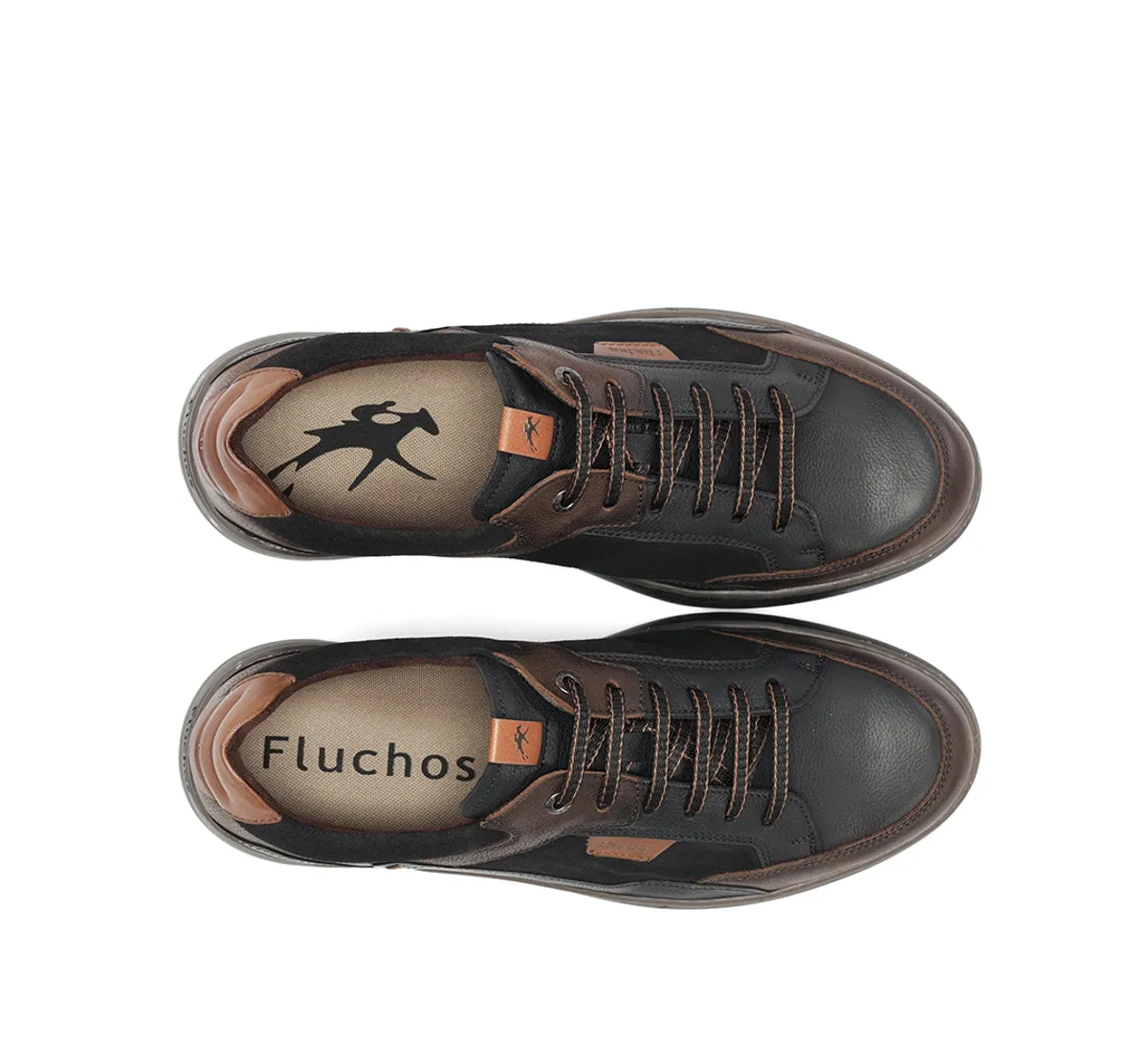 Fluchos Jeff F2279 sneakers uomo nero eleganti casual