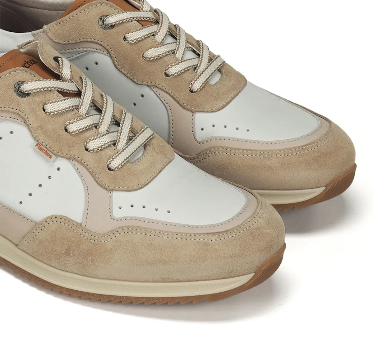 Fluchos Samir F2414 sneakers uomo beige tessuto