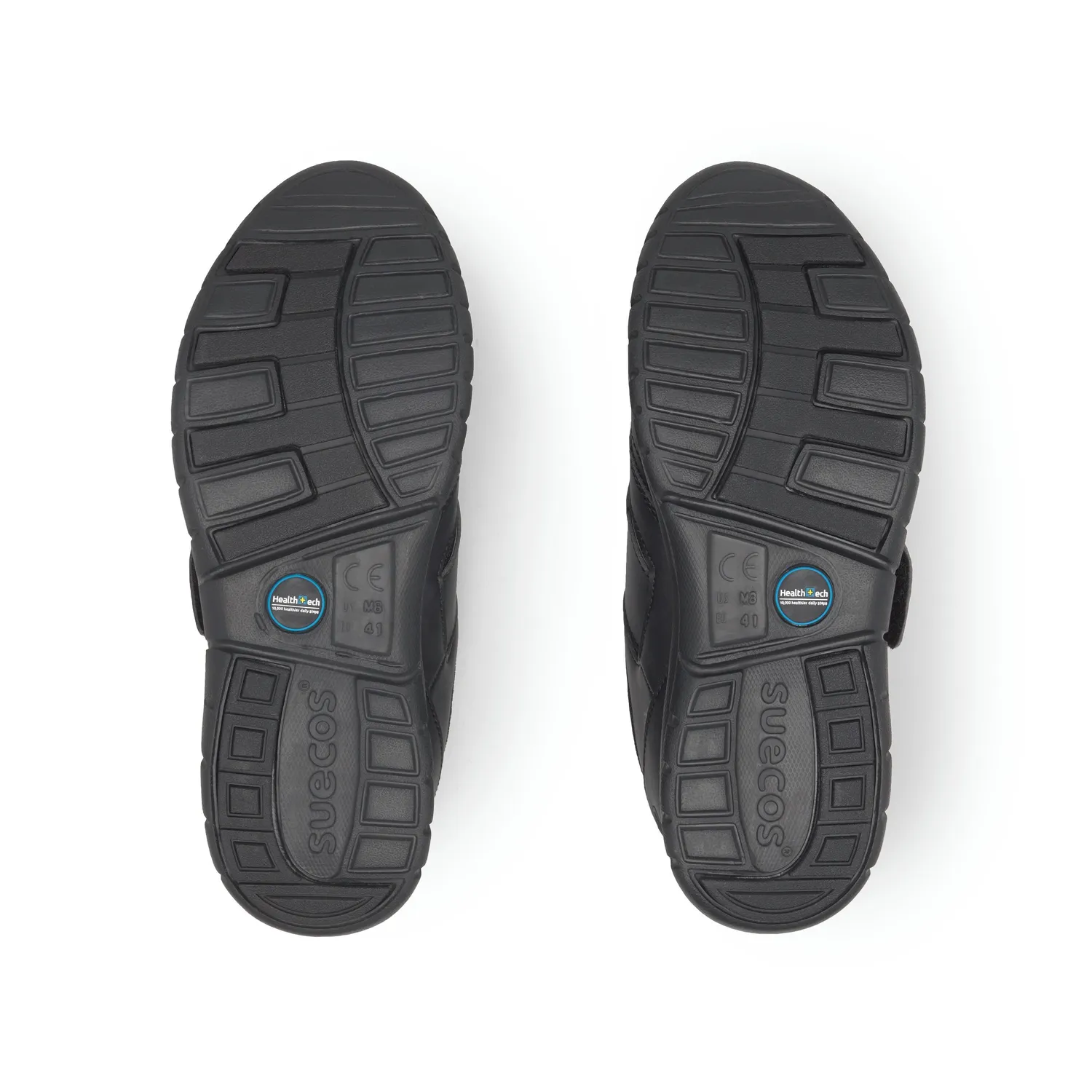 Suecos Bo scarpe lavoro nere velcro antiscivolo