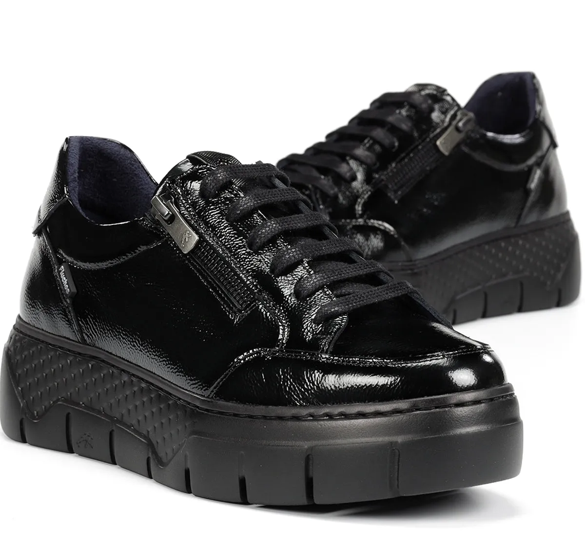 Fluchos Ilia F2306 sneakers donna nere con zeppa