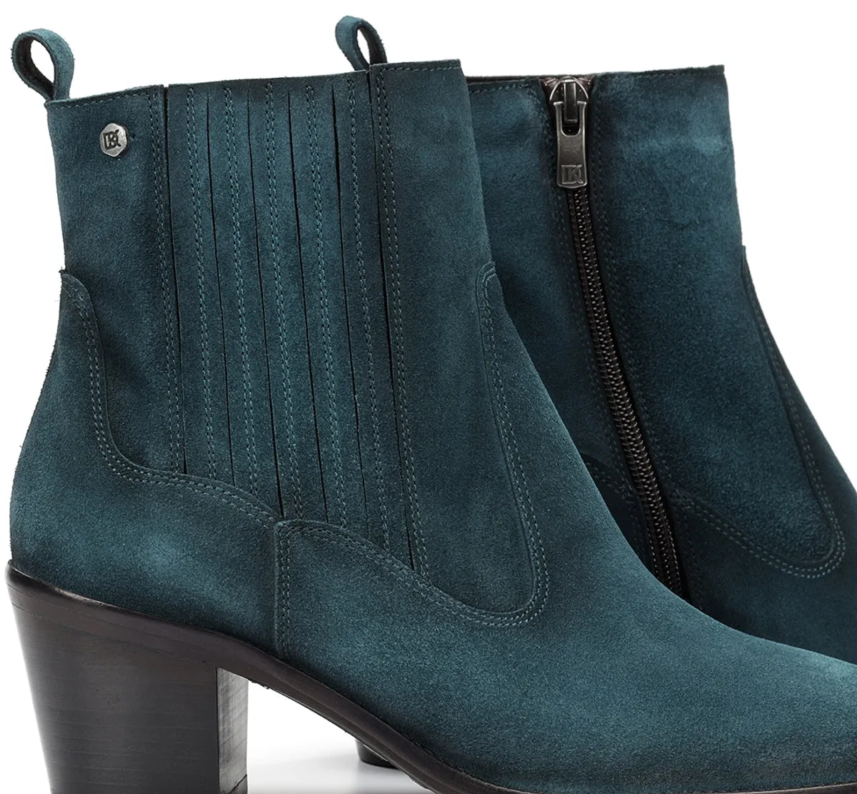 Fluchos Arwen D9425 stivaletto donna blu tacco largo