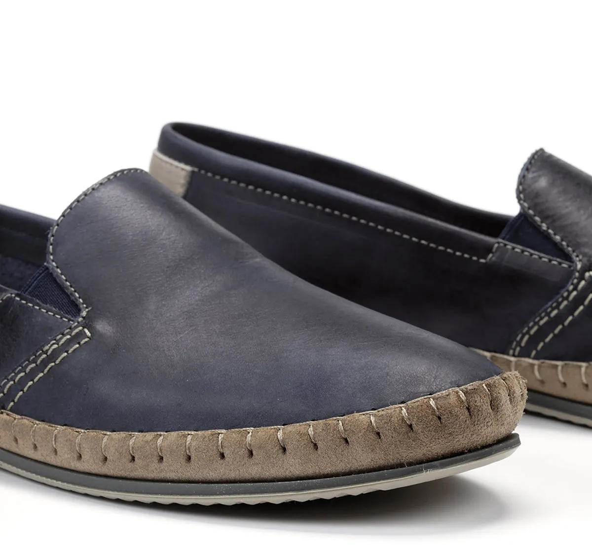 Fluchos Bahamas 8264 mocassini uomo blu senza lacci