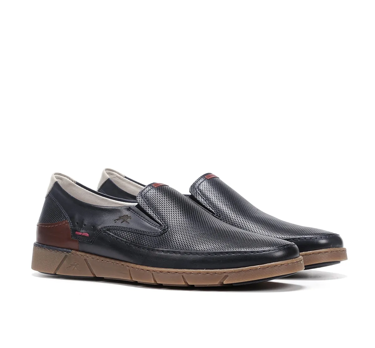 Fluchos Barry F1157 Mocassini Uomo Blu Comodi