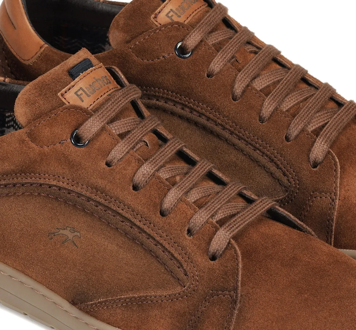 Fluchos Leo F1721 Sneaker Marrone Retro Uomo