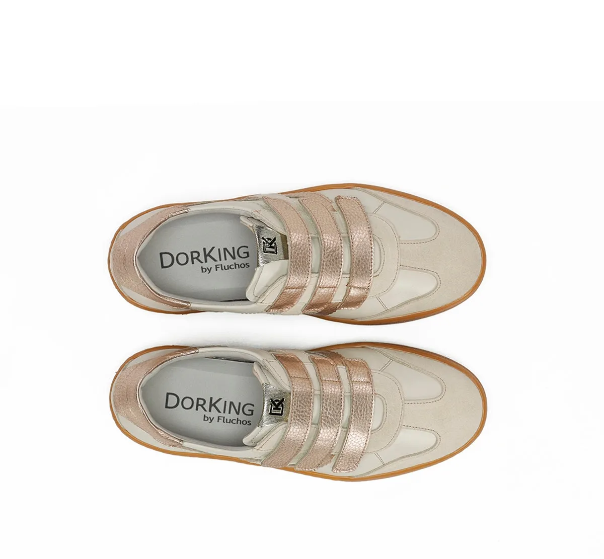 Fluchos Lynn D9610 sneakers donna taupe lacci