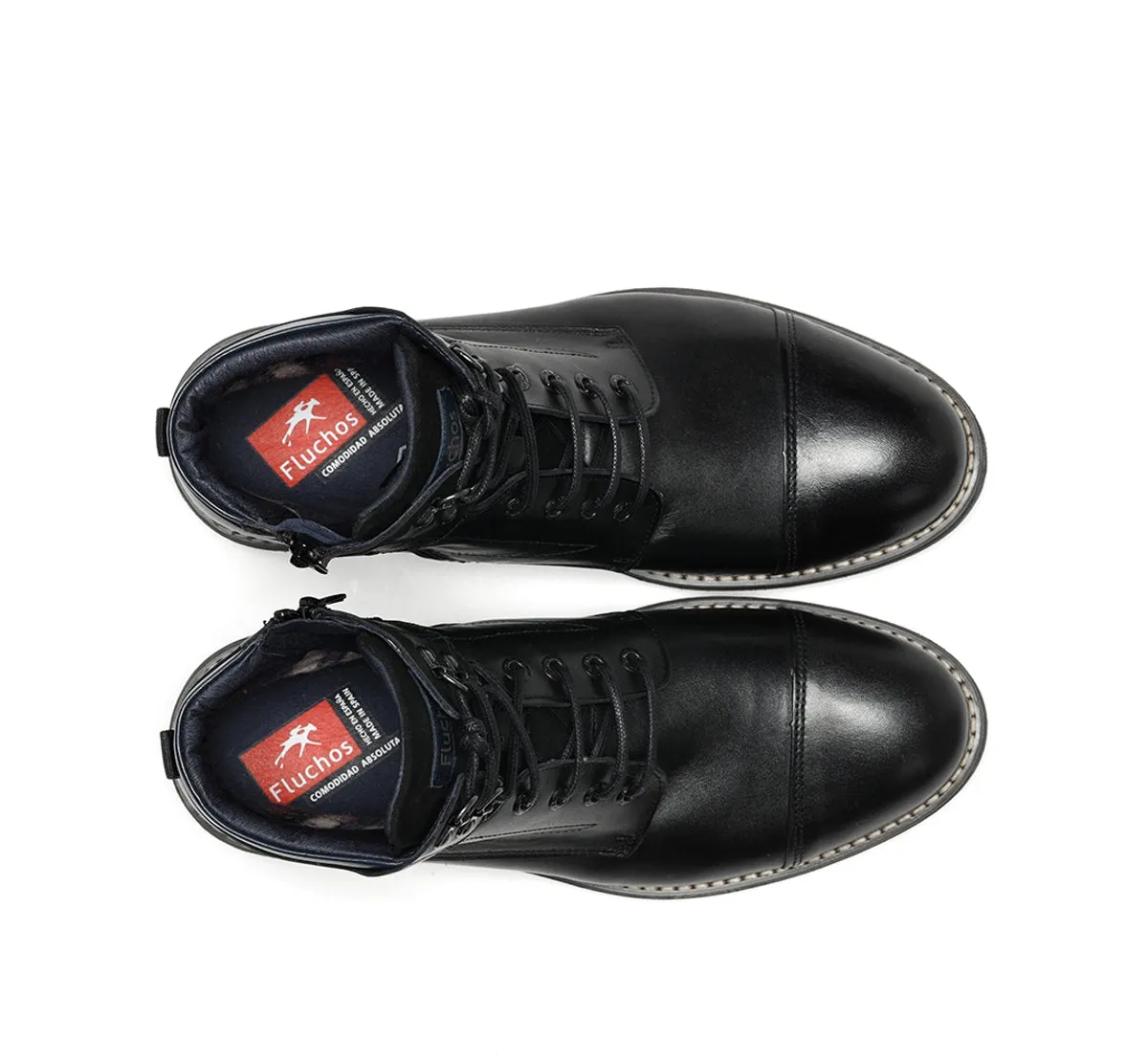 Fluchos Terry F1342 stivali uomo neri pelle