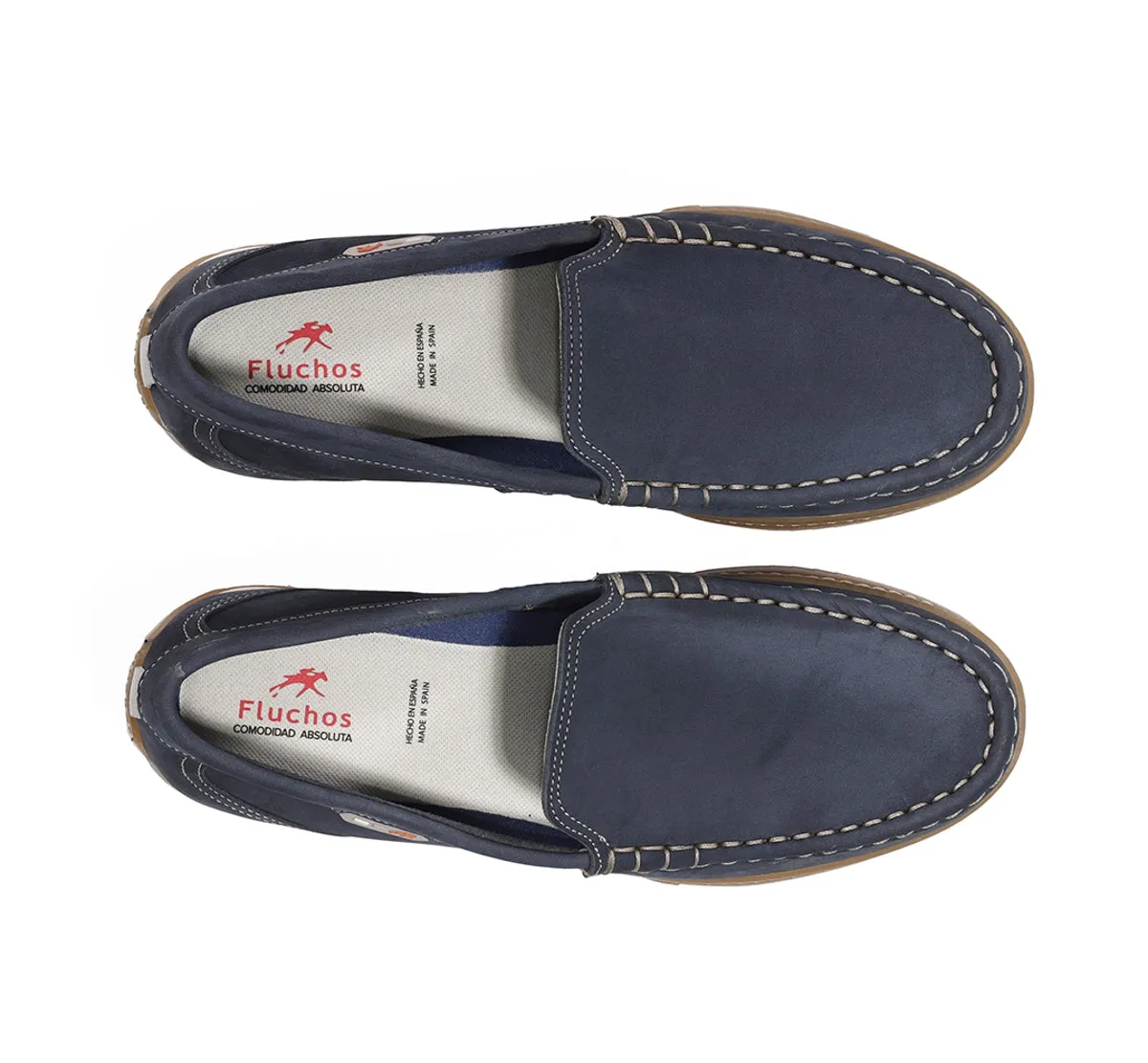 Fluchos Bruno F2432 mocassini uomo blu casual