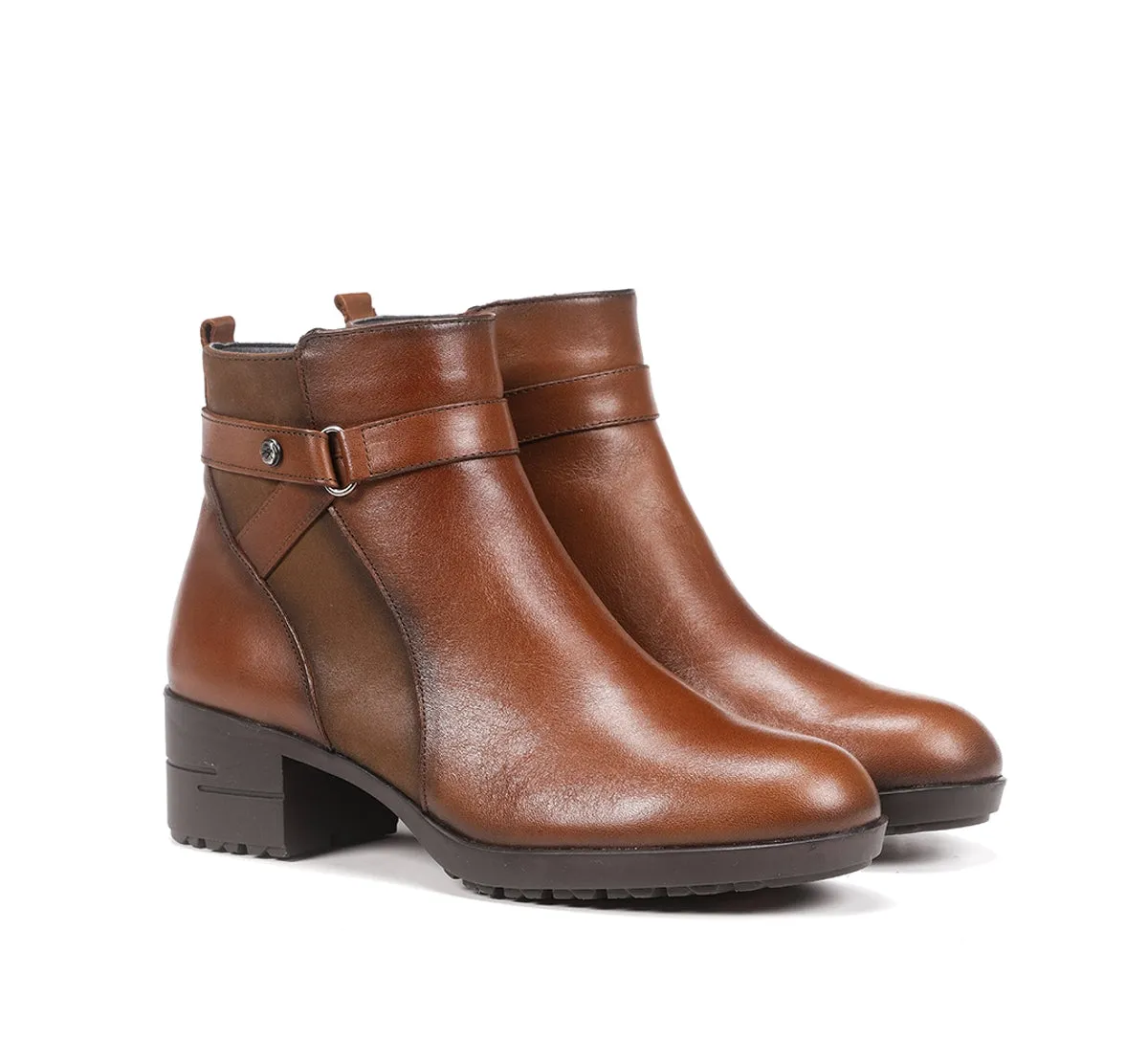 Fluchos Aliss F1368 Stivaletti Marroni Donna Pelle
