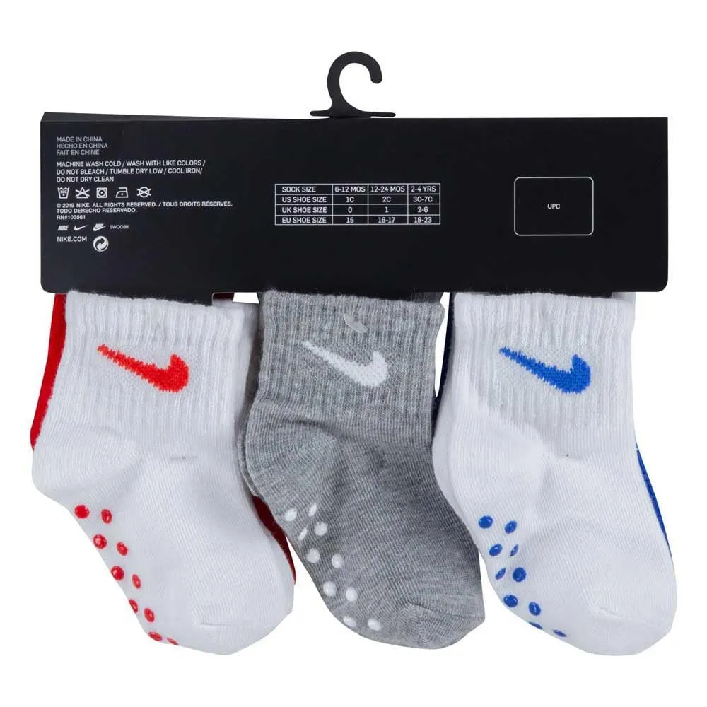 Nike Pop Color calzini bimbi 12-24 mesi 6 paia antiscivolo