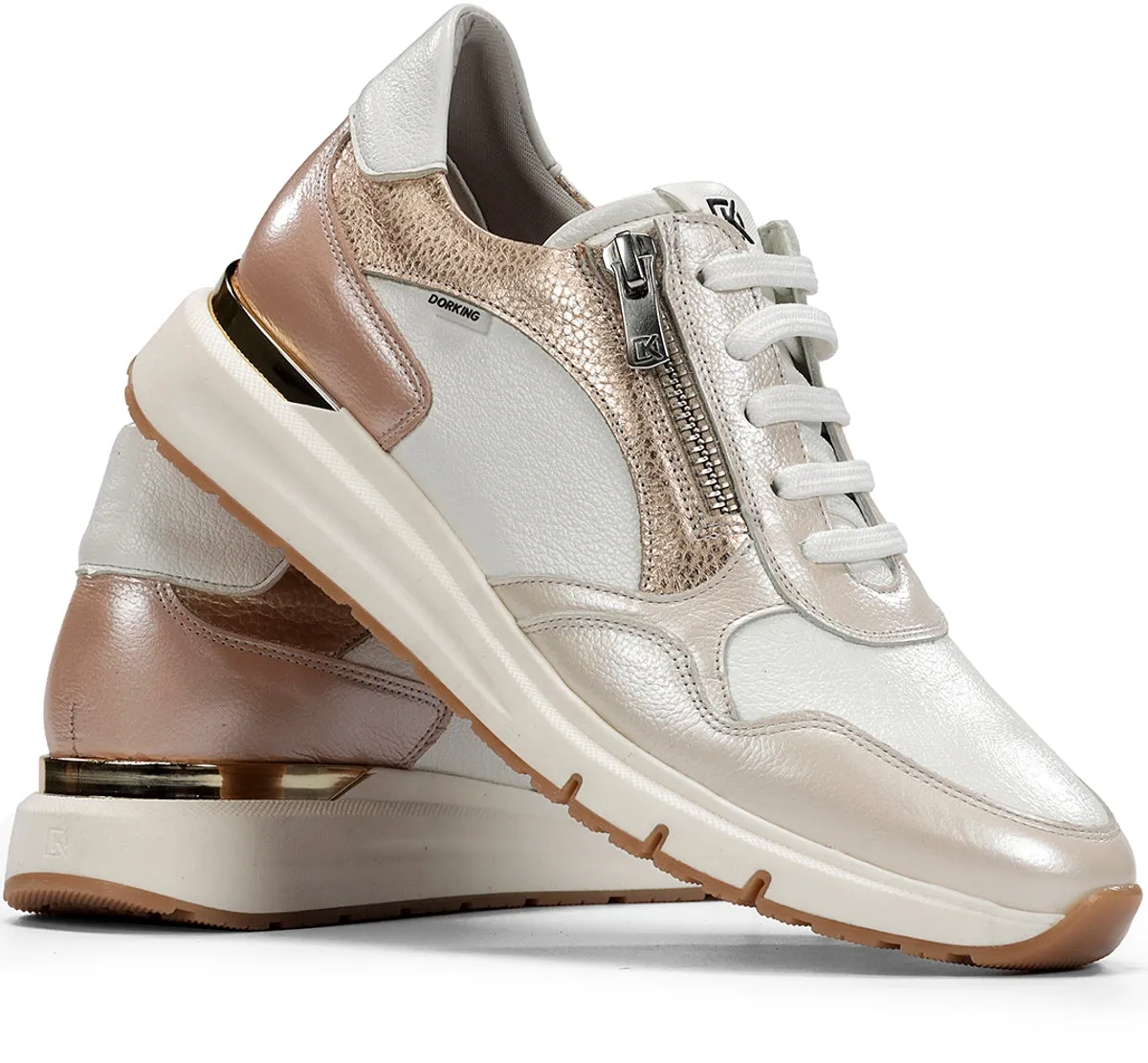 Dorking Serena D9308 sneakers donna taupe pelle