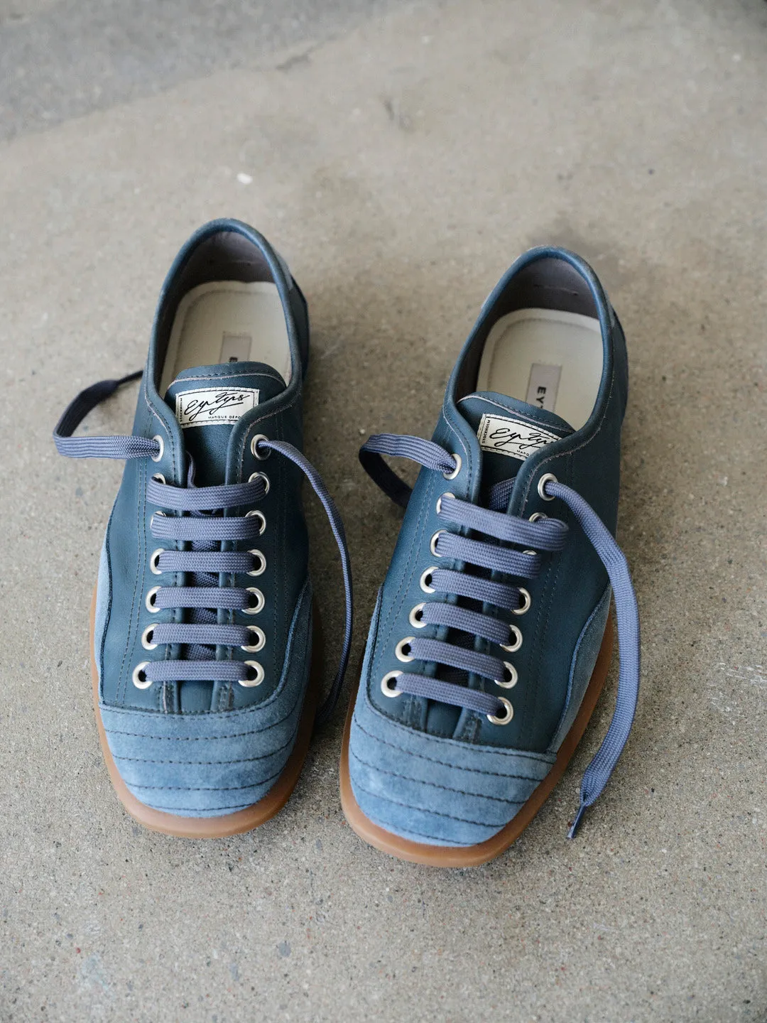 Eytys Balestra sneakers blu acciaio scamosciate