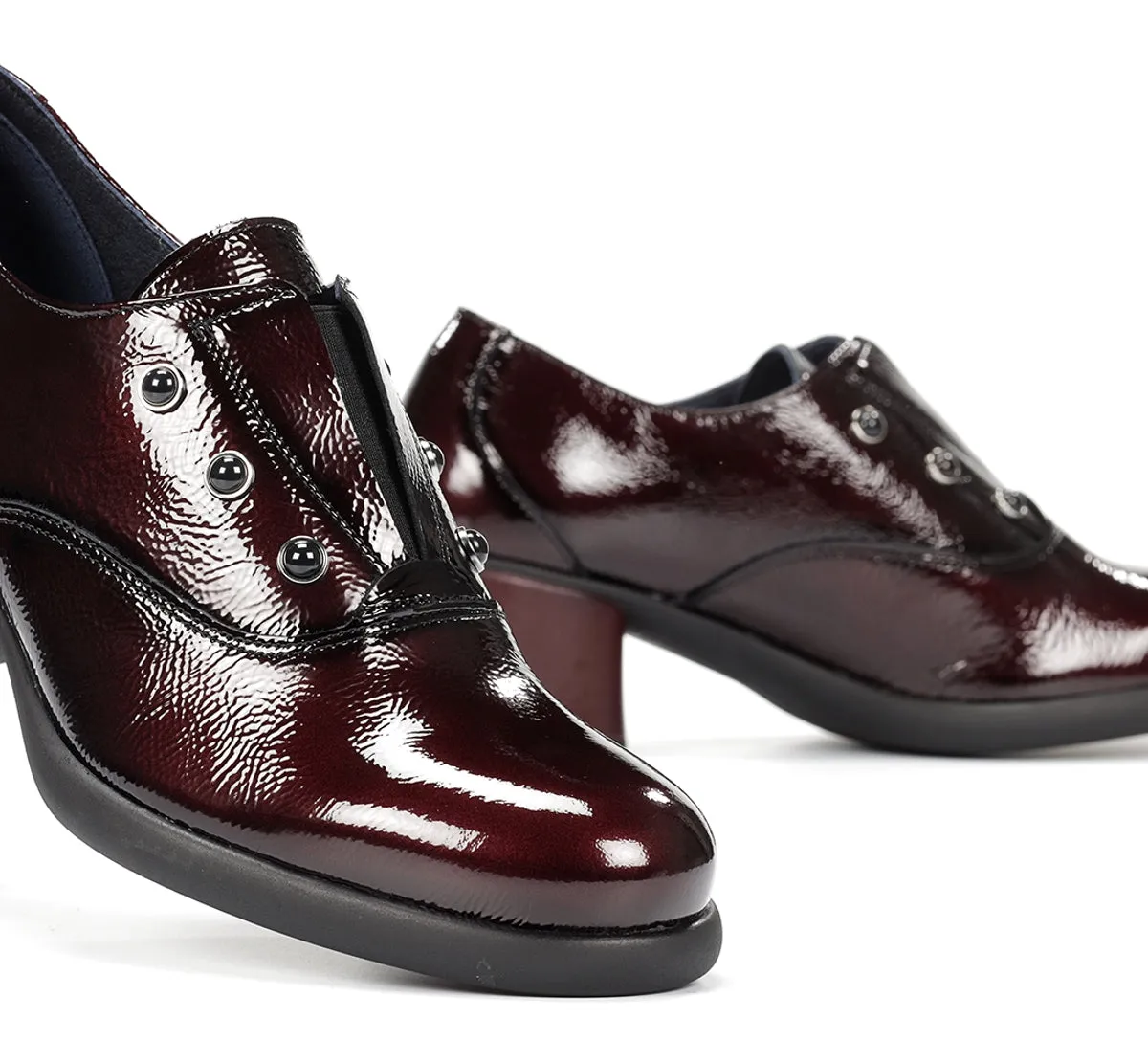 Fluchos Macy D9376 scarpe donna bordeaux tacco
