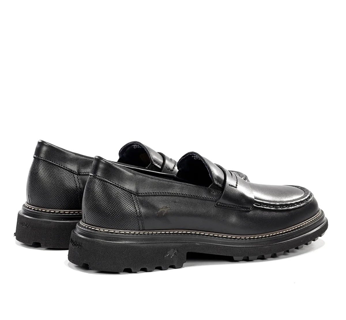 Fluchos Lincon F2058 Mocassini Uomo Neri Classici