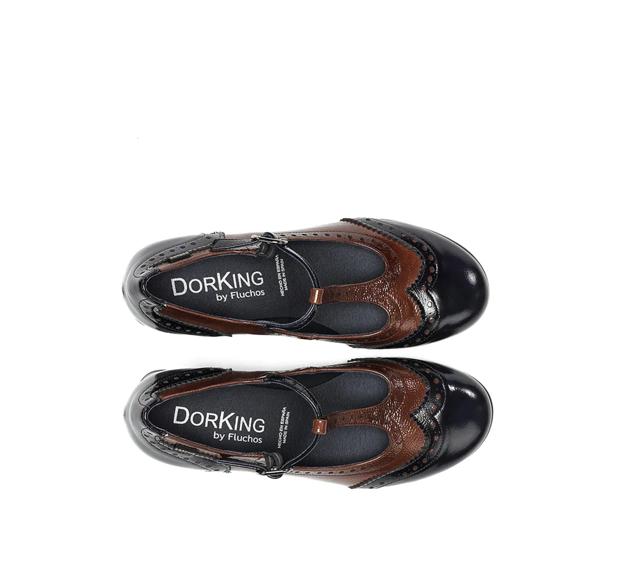 Fluchos Dacy D9618 mocassino donna marrone tacco comodo