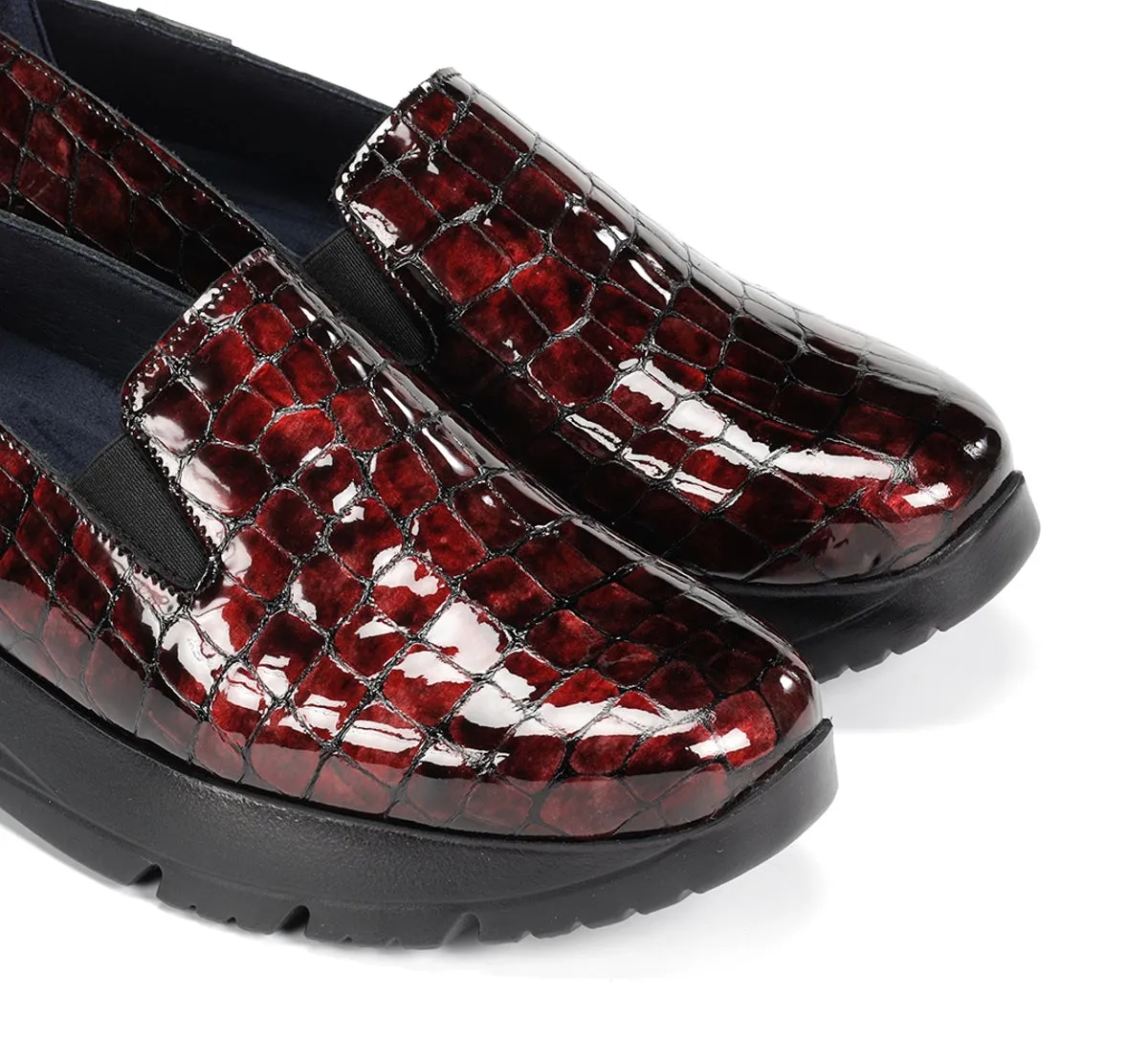 Fluchos Eira F2159 slip on donna rosso sportiva