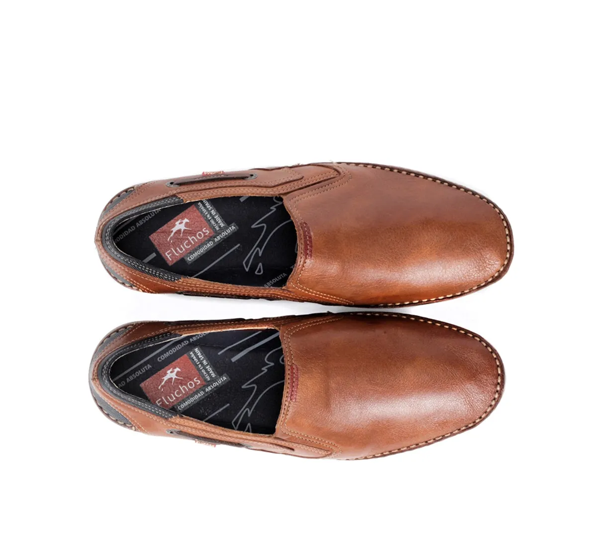 Fluchos Mariner 9883 mocassino uomo marrone slip-on