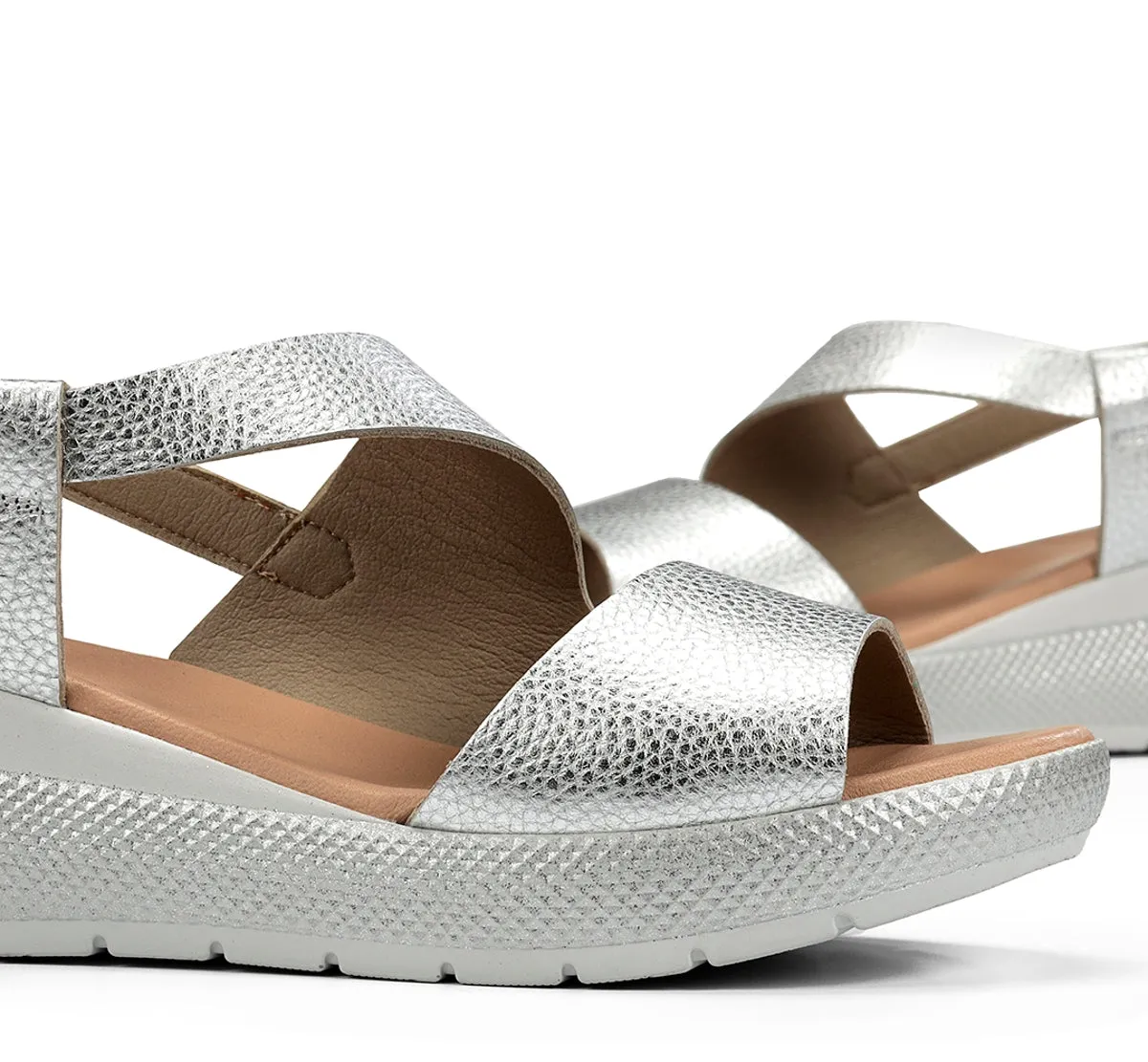 Dorking Ever D9495 sandali donna argento fibbia
