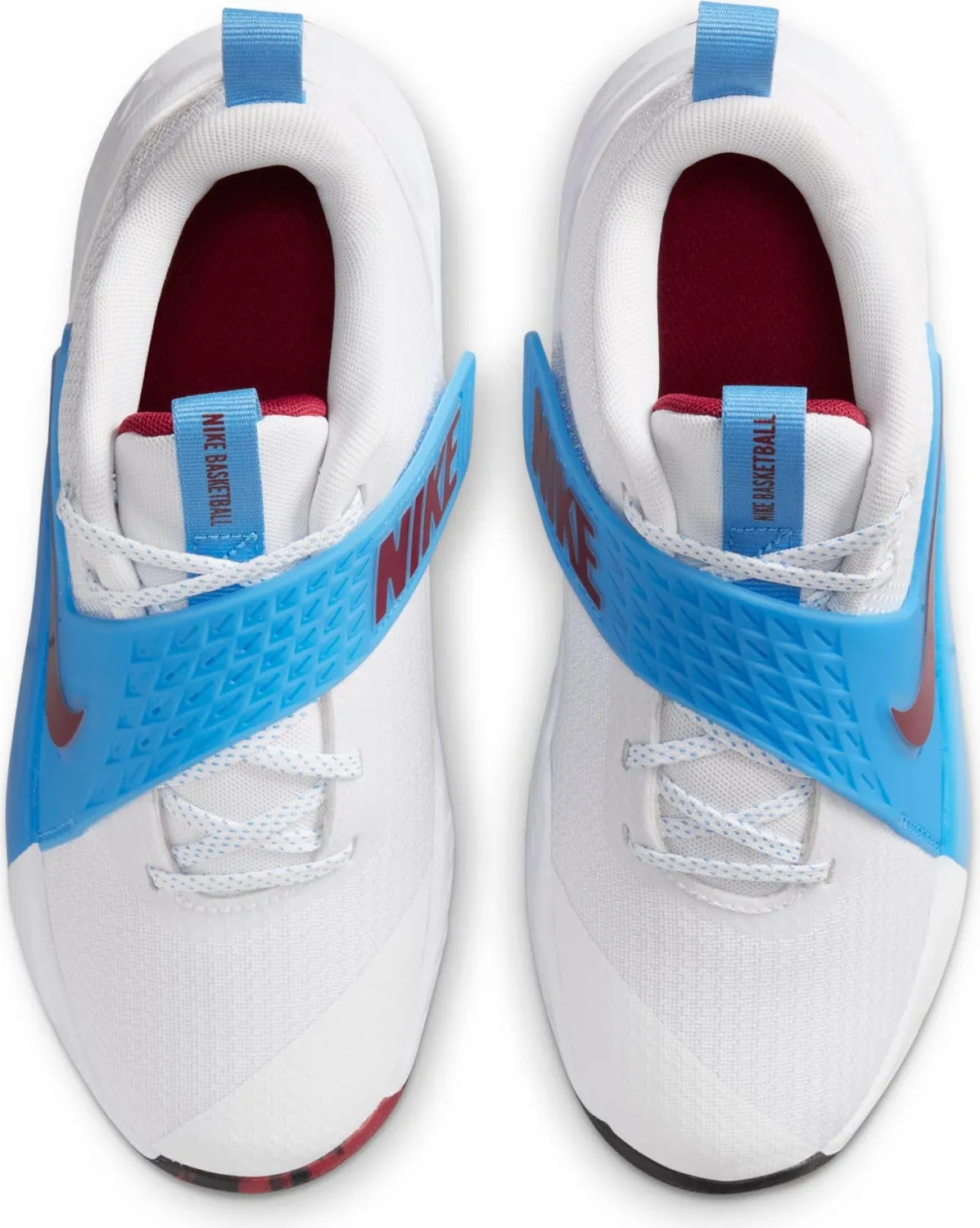 Nike Team Hustle D 12 scarpe basket bambino con strappo