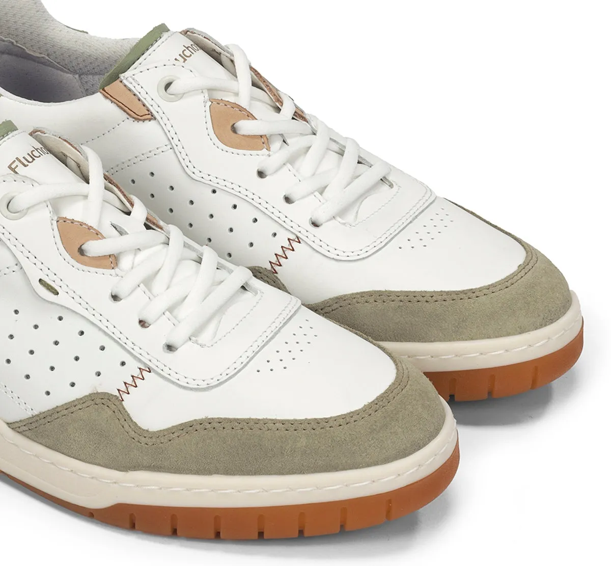 Fluchos Roger F2153 sneakers uomo verdi in pelle