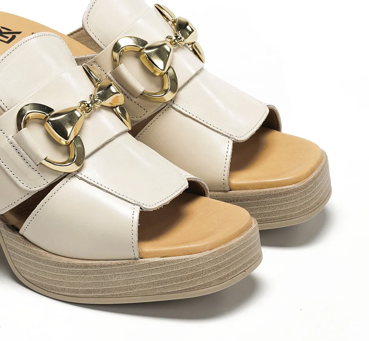 Fluchos Diamond D9284 sandali taupe tacco largo
