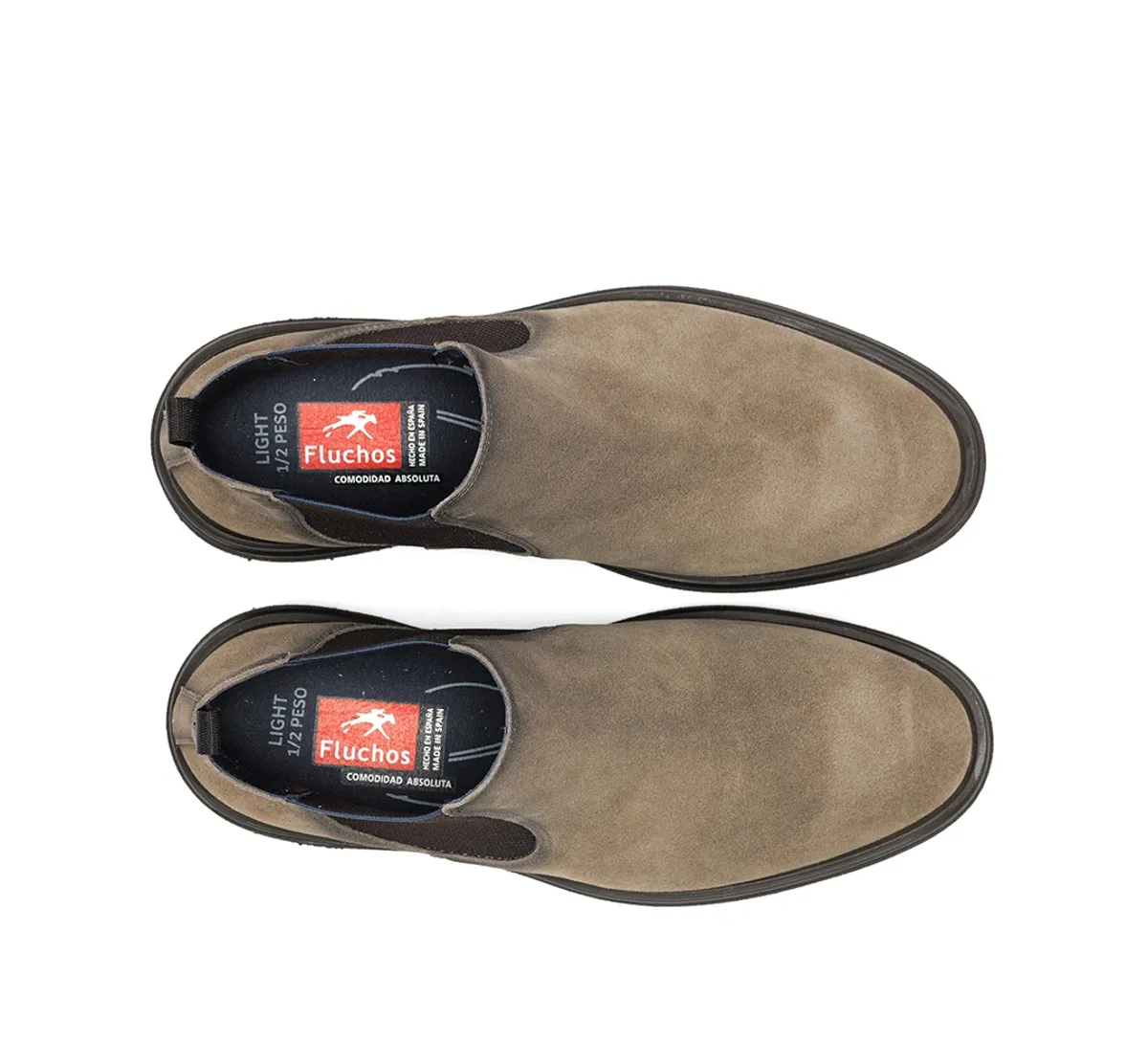 Fluchos Belgas F0770 stivaletti uomo taupe classici