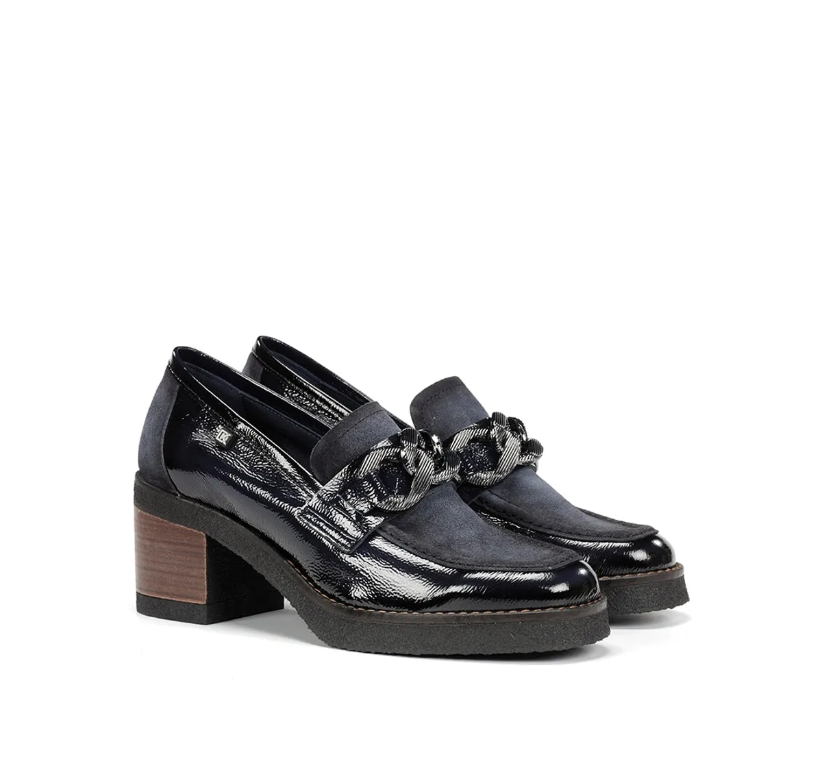 Dorking Oprah D9193 mocassino donna blu suola crepe