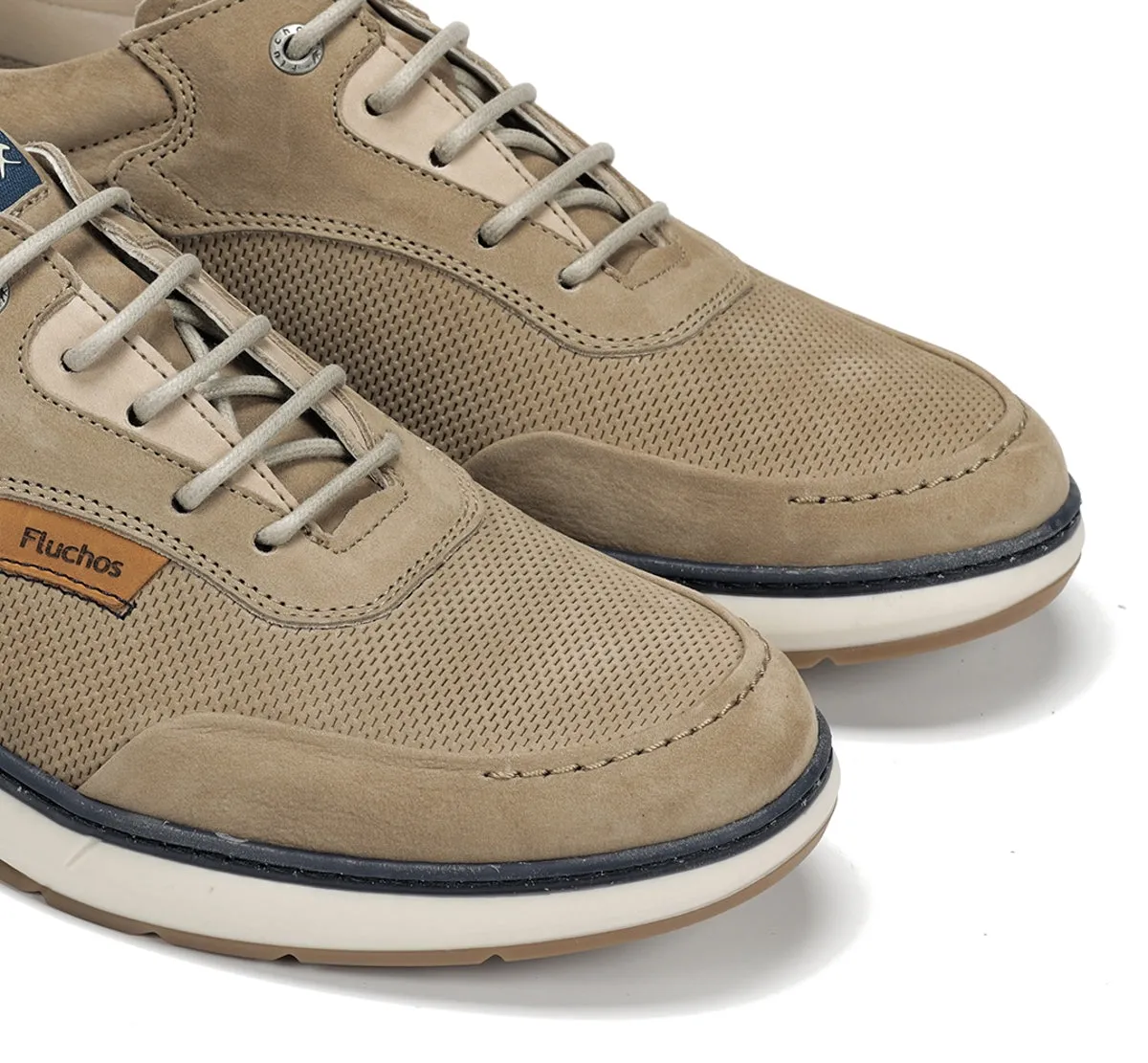 Fluchos Jeff F2210 Scarpa Uomo Taupe Elegante